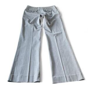 2000s My Michelle Low-Rise Gray Herringbone Bootcut Trousers – Size 3
